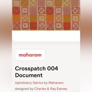 Maharam Crosspatch Fabric